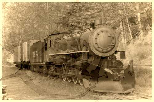 Old White Pass Steam Train by Peter von Moos